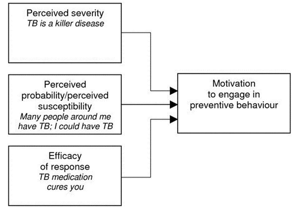  Revised protection motivation theory (Munro et al. BMC Public Health 2007 7:104).