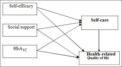 Hypothetical model for prediction of Quality of life