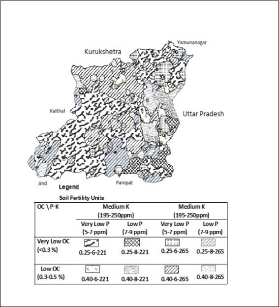  Resource management domains for soil fertility delineated for the Karnal District, Haryana, India