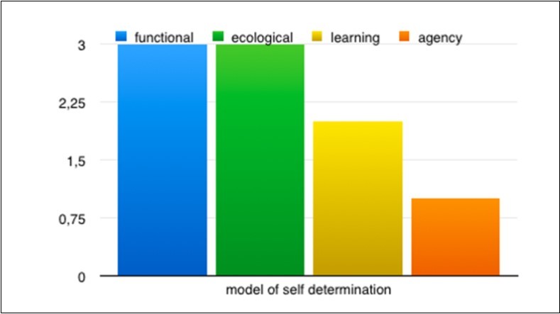  Model of self determination used